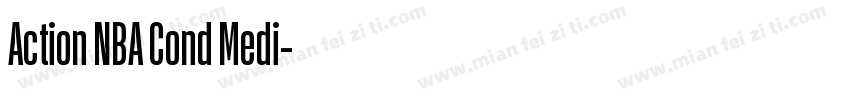 Action NBA Cond Medi字体转换